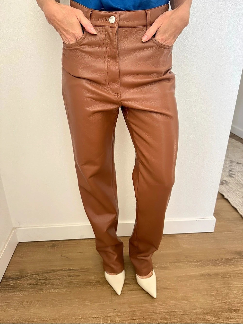 Wilfred Faux Leather Skinny Pants
